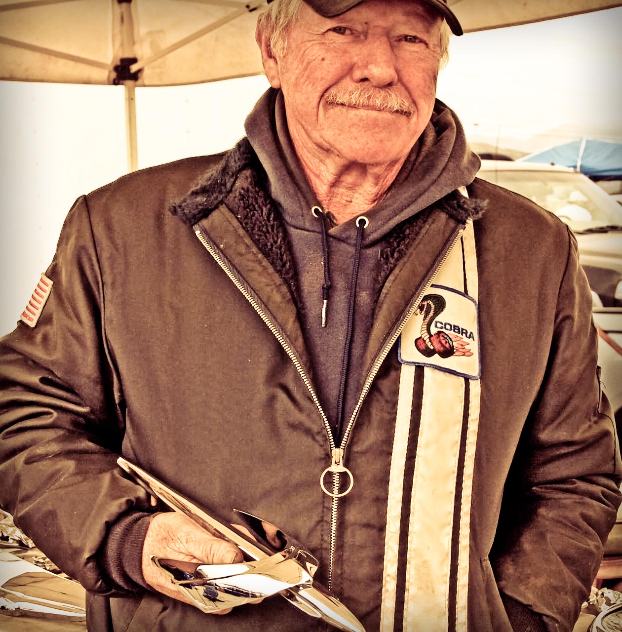 Bill Papke with a hard to find Mercury Hood Ornament ...