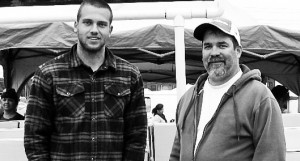 Geoff & Tyler pause from work for a quick photo shoot!