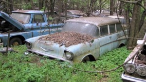 Classic Chevy's stored on the Lambrecht property.