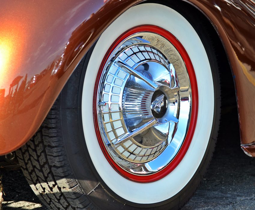 Whitewall Tire and Wheel