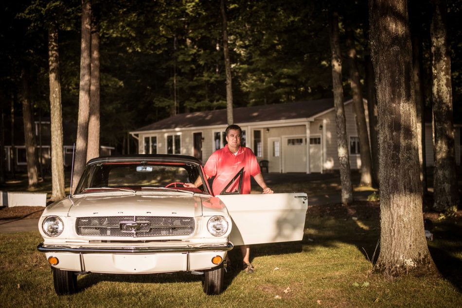 Gary Schweitzer with his Skyway Mustang