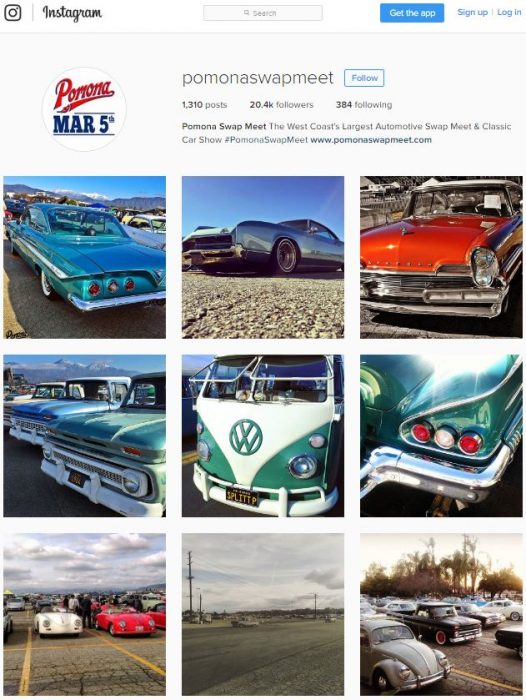 Pomona Swap Meet's Instagram