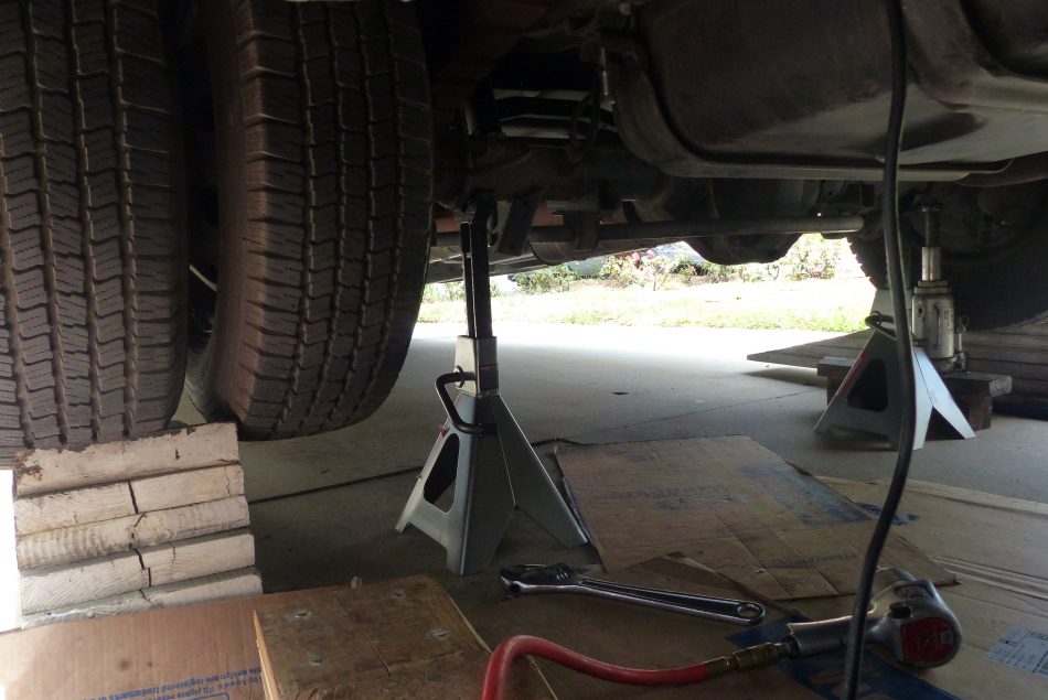 Vehicle on Jack Stands