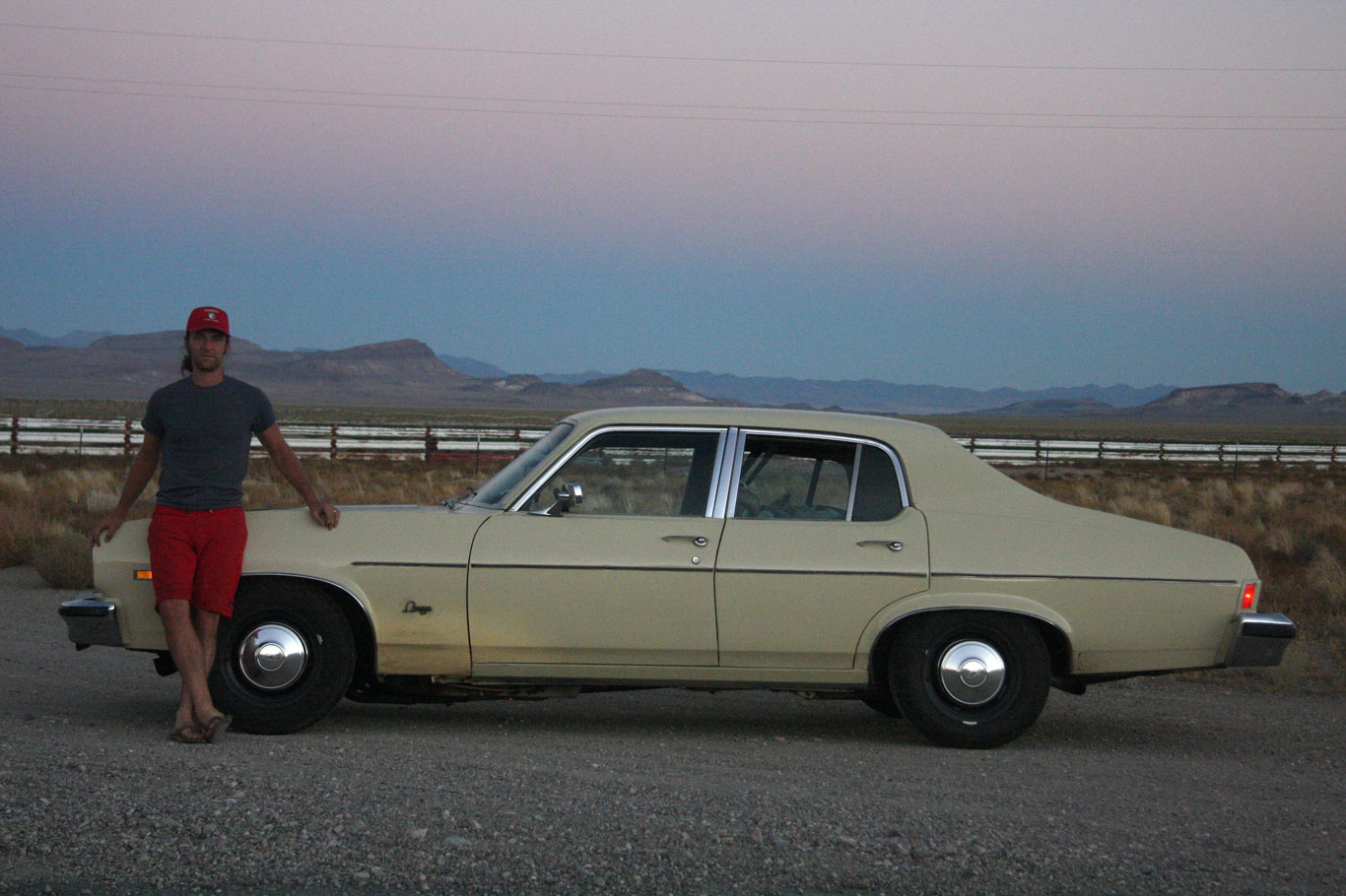 Benjamin Preston with his 1974 Olds Omega