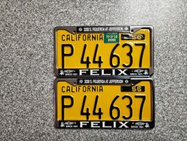 1958 California Commercial License Plates, DMV 