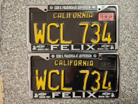 1968 California License Plates, DMV Clear 