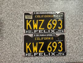 1964 California License Plates, DMV Clear 