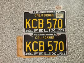 1964 California License Plates, DMV Clear Guarante