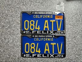 1970 California License Plates, DMV Clear 