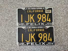 1964 California License Plates, DMV Clear 
