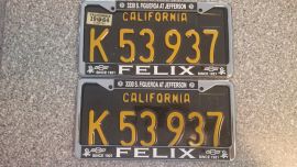 1964 California Commercial License Plates, DMV 