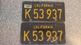 1964 California Commercial License Plates, DMV 