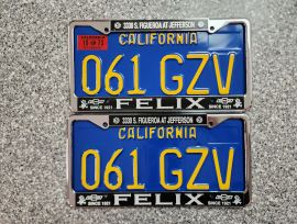 1973 California License Plates, DMV Clear 