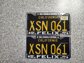 1969 California License Plates, Pro-Restored, DMV 