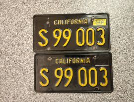 1966 California Commercial License Plates, DMV 