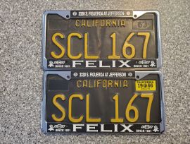 1966 California License Plates, DMV Clear 