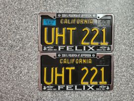 1967 California License Plates, DMV Clear 