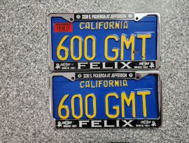 1973 California License Plates, DMV Clear 