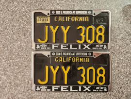 1964 California License Plates, DMV Clear, G