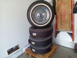 wire wheels w/ tires