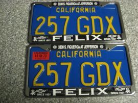 1973 California License Plates, DMV Clear 
