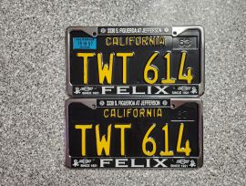1967 California License Plates, DMV Clear 