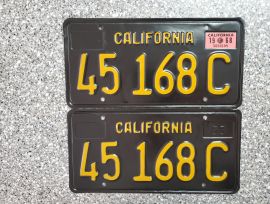 1968 California Commercial License Plates, Restore