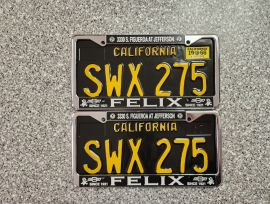 1966 California License Plates,  DMV Clear 