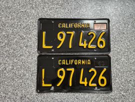 1965 California Commercial License Plates, DMV 