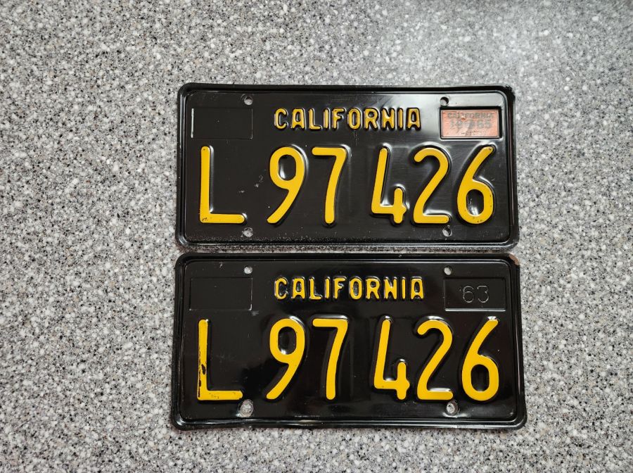 1965 California Commercial License Plates, DMV