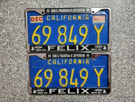 1975 California Commercial License Plates, DMV  