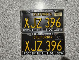 1969 California  License Plates, Pro-Restored, DMV