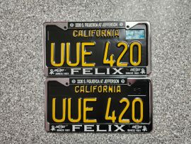 1967 California License Plates, DMV Clear 