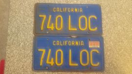 1975 California License Plates, DMV Clr