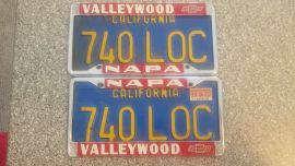 1975 California License Plates, DMV Clr