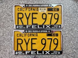 1959 California License Plates, DMV Clr
