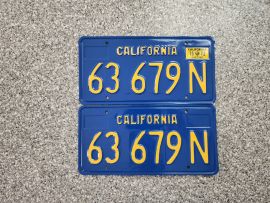1972 California Commercial License Plates, Restore