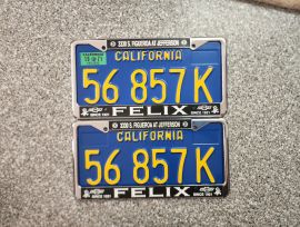 1971 California Commercial License Plates, DMV Clr
