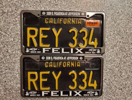 1965 California License Plates, DMV Clear 