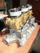 Rebuilt Tri-Power Setup Rochester 2GC for Ford 289