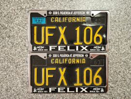 1967 California License Plates, DMV Clear 