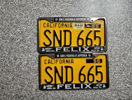 1959 California License Plates, DMV Clear 