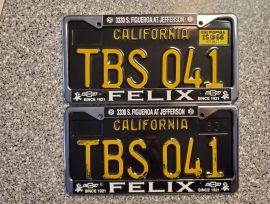1966 California License Plates, DMV Clear 