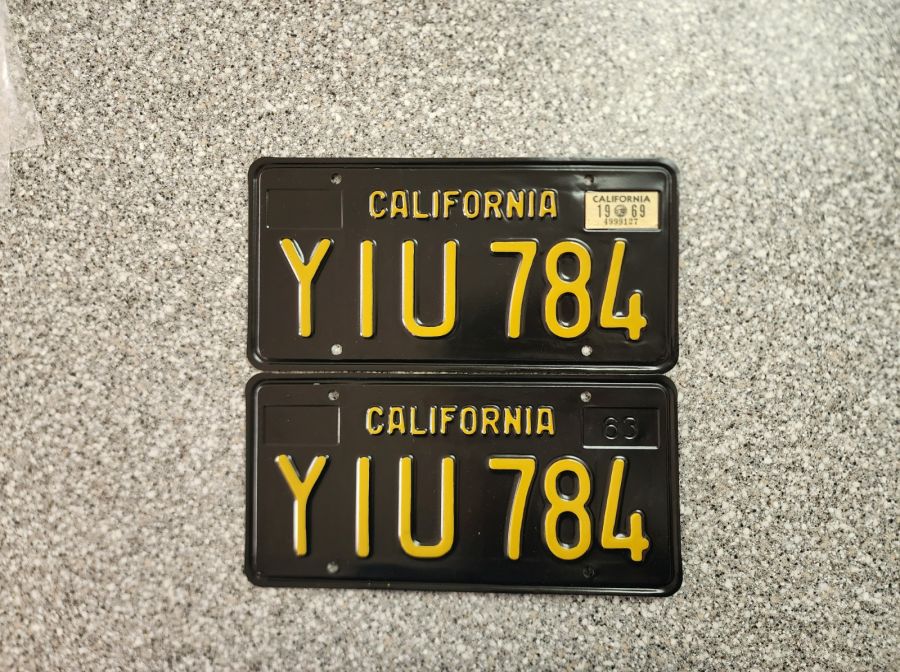 1969 California License Plates, DMV Clear