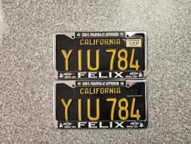 1969 California License Plates, DMV Clear 