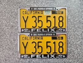 1962 California Commercial License Plates, DMV Clr