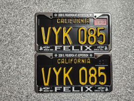 1968 California License Plates, Pro-restored, DMV 