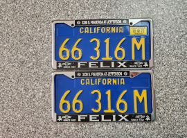 1972 California Commercial License Plates, DMV Clr