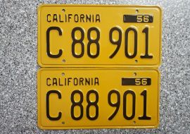 1956 California Commercial License Plates, Restore