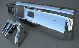 X CADILLAC NEW TRIPLE PLATED CHROME REAR BACK BUMP